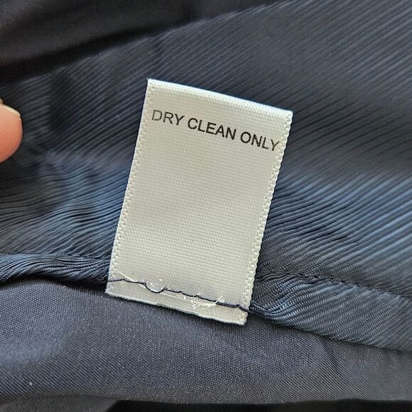 Banana Republic Navy Wool Martin Fit Career Pant Office Work Slim 2P - Picture 11 of 11